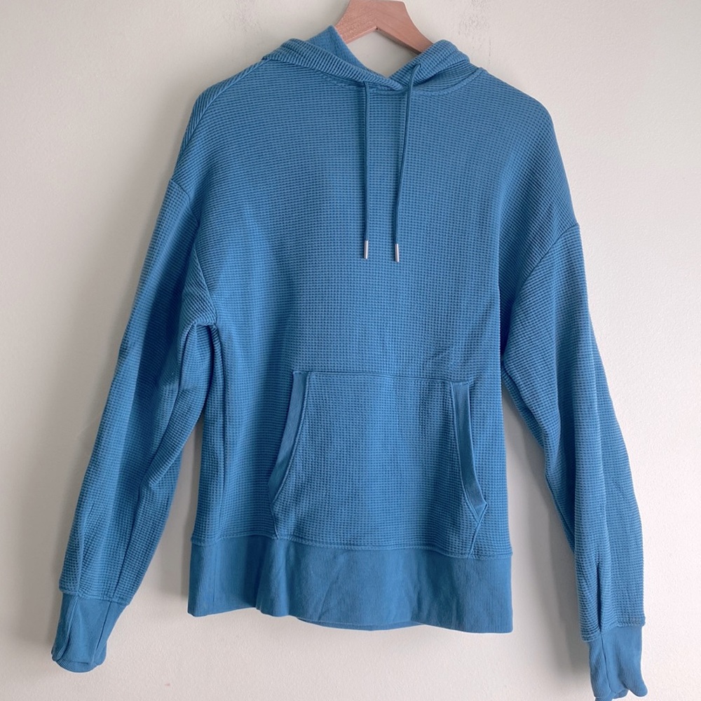 Athleta Balance Waffle Hoodie Sweatshirt - Picture 4 of 9
